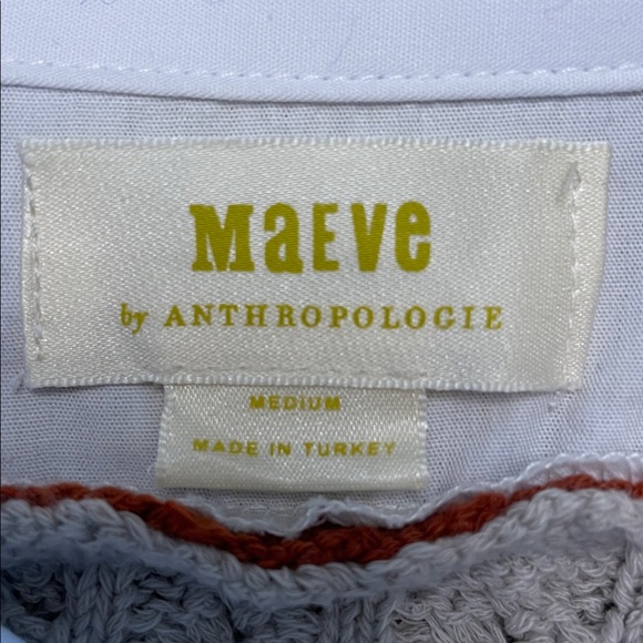 Anthropologie Maeve Twofer Cable Sweater Size Medium Short Sleeve - Picture 12 of 16